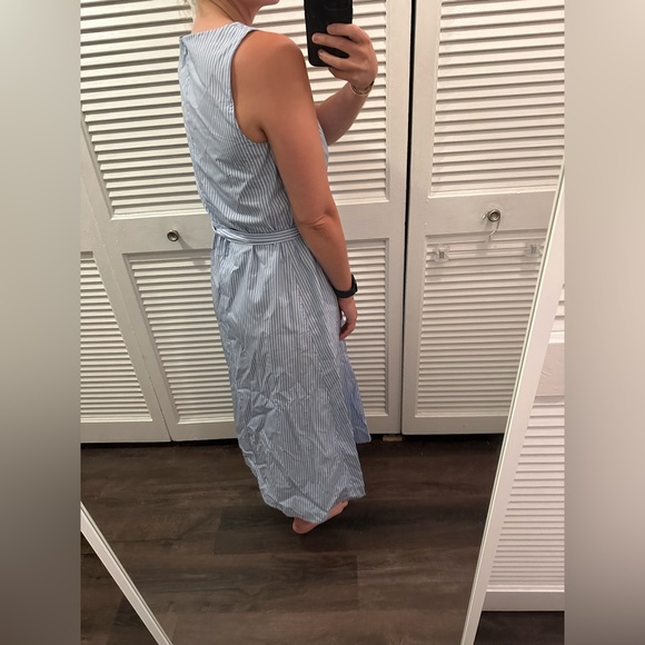 DMN Paris Striped Maxi Dress with Tie - Picture 6 of 6